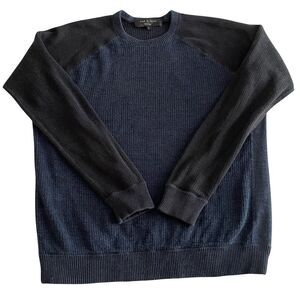 Rag & Bone Cotton & Linen Blend Two Tone Baseball Tee Size Small